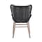 Armen Living Fanny Outdoor Patio Dining Chair in Light Eucalyptus Wood and Charcoal Rope 840254335967 - alternate 9